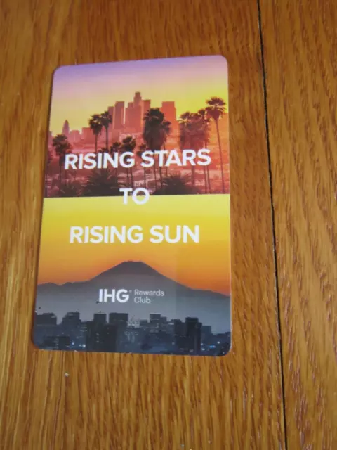 IHG Hotel Key Card Photo Rising Stars LA To Rising Sun Tokyo Rewards Club