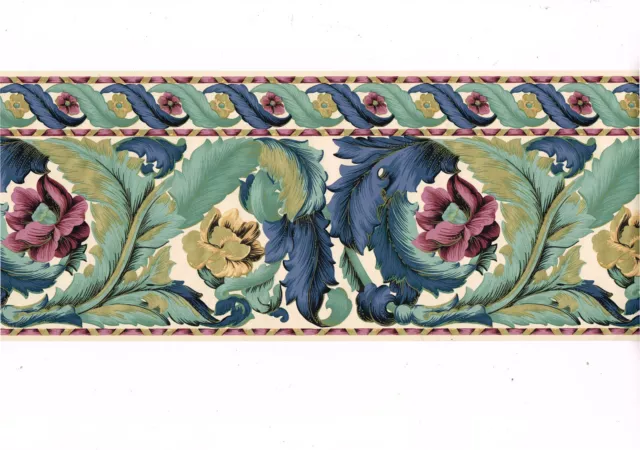 Dundee Deco 7in Victorian Gray Beige Flowers In Vases Prepasted Wallpaper  Border in the Wallpaper Borders department at Lowescom
