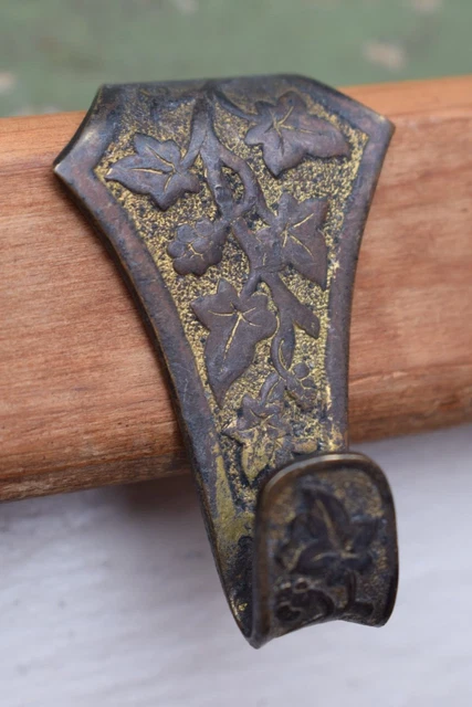 Victorian Joseph Walker Brass Picture Rail Hook old vintage antique painting