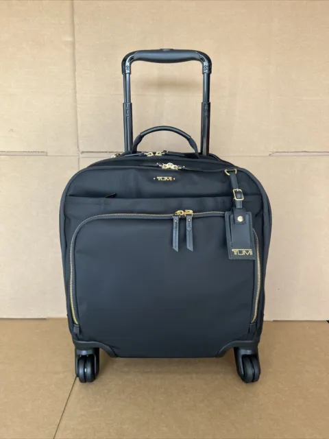 Tumi Oslo Voyageur 4 Wheeled Compact Carry On Spinner Suitcase Luggage Black