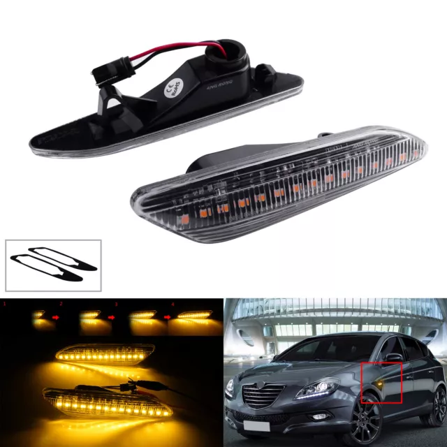 Dynamique LED Clignotants Répétiteur clair Pour Alfa Romeo 147 (937) 2005-2010