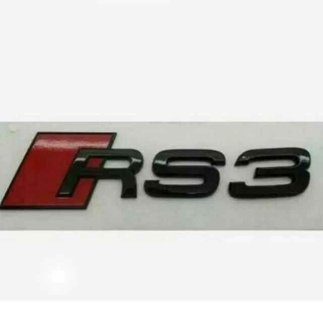 SENZEAL RS3 3D Autocollant Emblème Logo Pour Audi Voiture Digital Insigne Métal Marque Auto