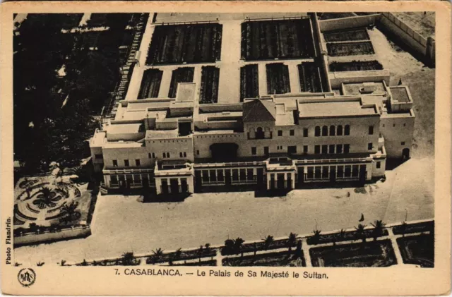 CPA AK MAROC CASABLANCA - Le palais de sa majeste le sultan (118057)