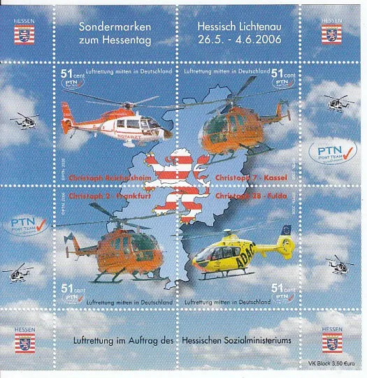 PTN  Hessentag 2006  Hubschrauber  Kleinbogen  **