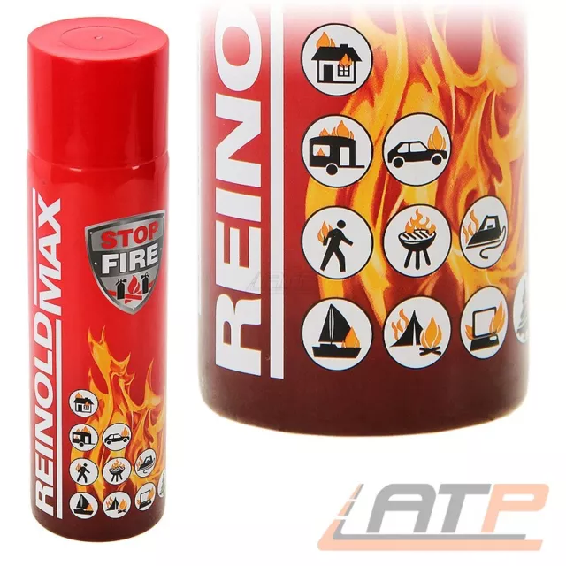 3x 500ml = 1,5 L LITER REINOLDMAX STOP FIRE UNIVERSAL FEUER LÖSCH SPRAY AUTO KFZ 3