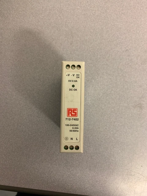 DIN Rail Panel Mount Power Supply - 100-240V ac Input Voltage, 5V dc 2A Output