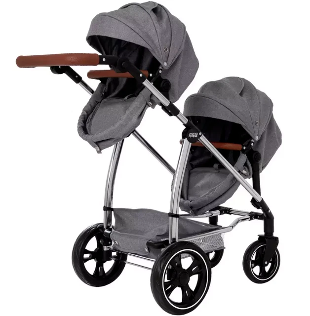 Mamas & Papas Twin Elite Dolls Pram Kids Pushchair Stroller Doll #5580