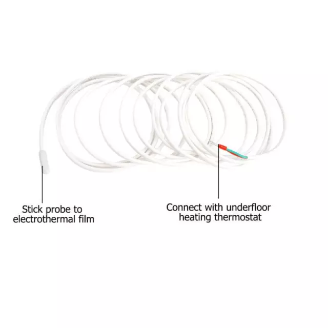 Underfloor Heating Thermostat Sensor Probe Cable for 3M Installation