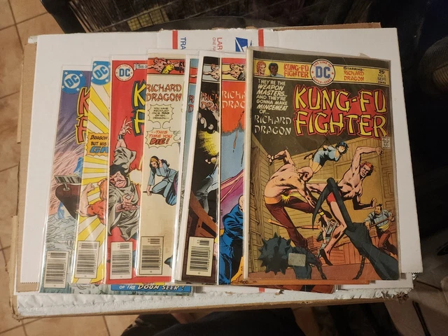 Richard Dragon Kung Fu Fighter #3 6 8 9 11 13 14 16 DC bronze age lot of 8