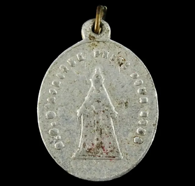 Notre Dame d'Afrique Our Lady of Africa Sanctuary Algeria Vintage Medal Aluminum