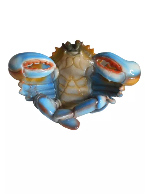 Vintage Crab Figurine sitting Lotus position Zen