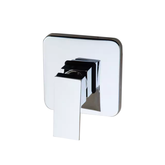 Single Handle Square Shape Solid Brass Wall Mount Shower Mixer Control Valve