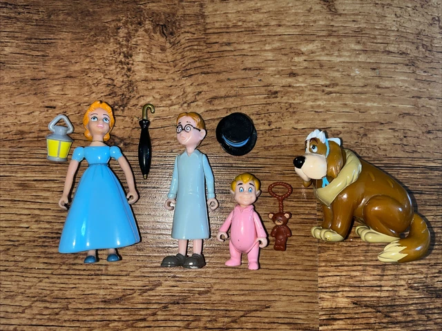 PETER PAN FAMOSA Wendy Darling Michael John Nana Dog Disney Figure Toy