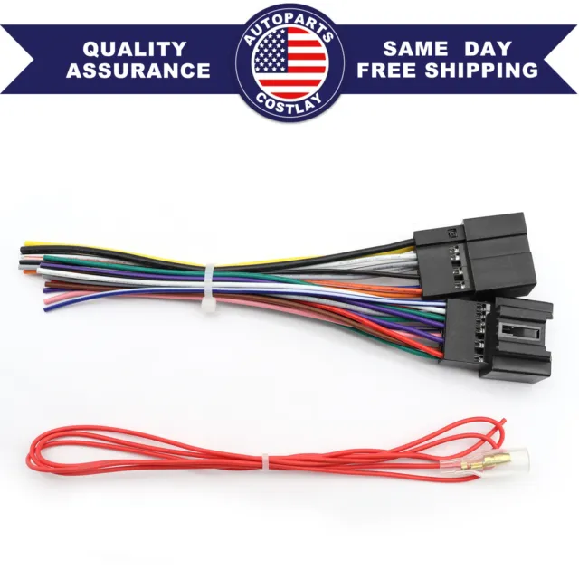 For 2007-2014 Cadillac Chevy Aftermarket Car Stereo Radio Wiring Harness Adapter