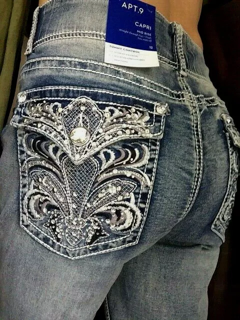 Apt 9 jean capris deals
