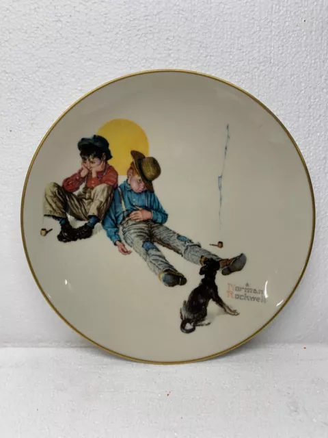 Norman Rockwell "Fall - Disastrous Daring" Fine China Collector Plate