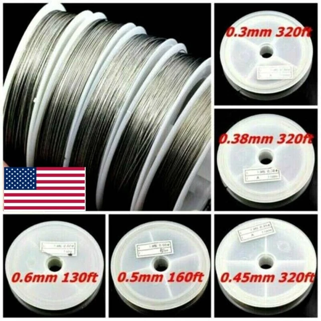 1Roll/100m Strong Stainless Steel Beading Wire Tiger Tail DIY Jewelry Making DIY