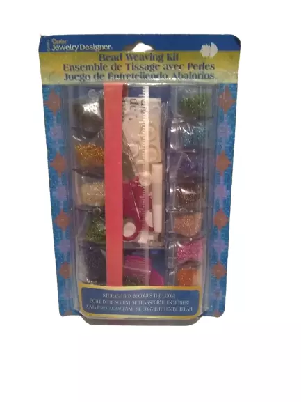 Kit de tejido de cuentas de diseñador de joyas Darice #1100-99 Todo lo que necesitas para diseñar joyas