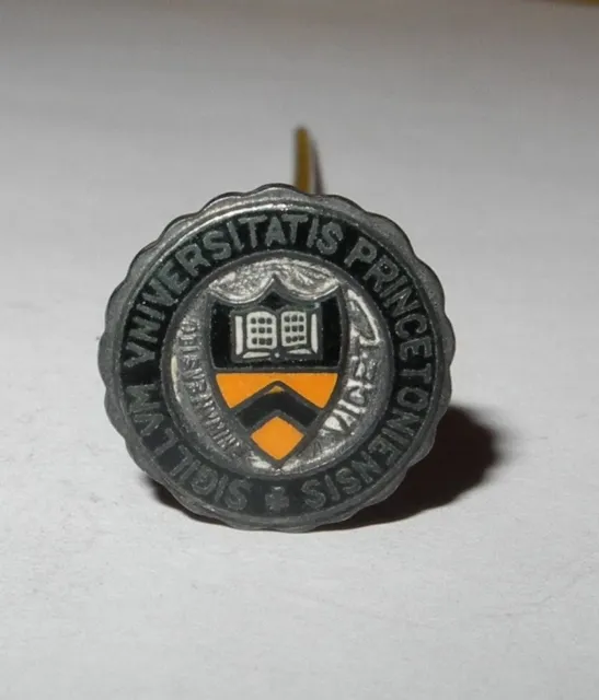 1900's Princeton University School Logo Pin Medal Award Hat Stickpin Sterling