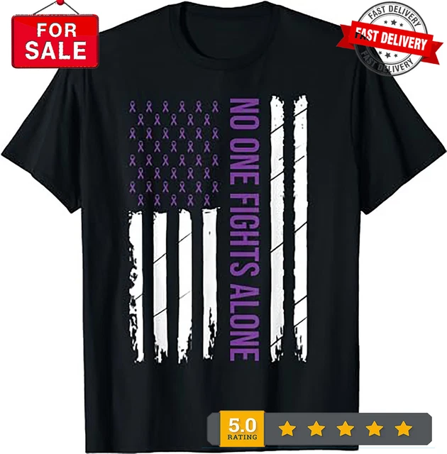 Alzheimer's Awareness Purple Ribbon Dementia Mom Dad Grandpa T-Shirt