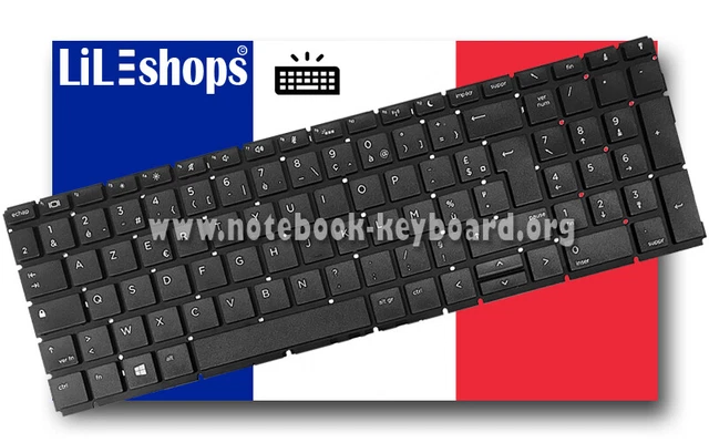 Clavier AZERTY Neuf Pour HP ProBook 455 G3 / 455 G4 - Noir, Remplacement Direct