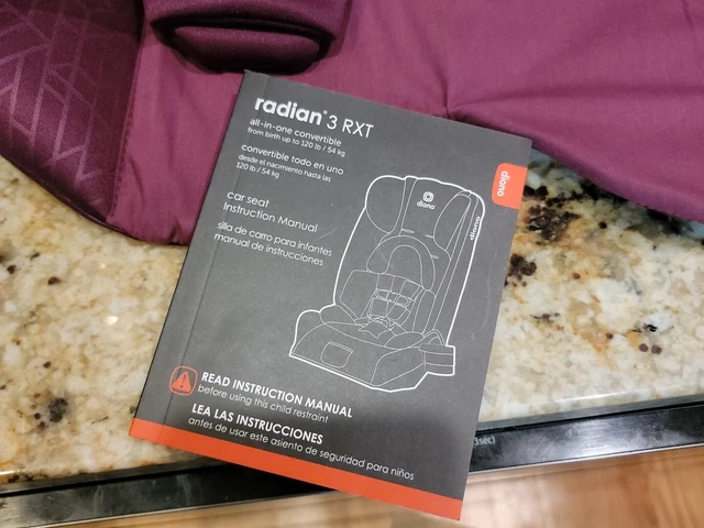 Diono Radian 3RXT, 4-in-1 Convertible Car Seat, Rear and Forward Facing, Pink