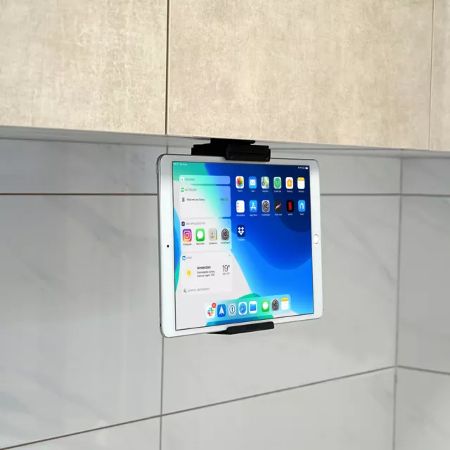 Cabinet Mount Holder, Universal Kitchen Clamp Holder Stand for Tablets Phones