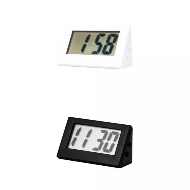 2pcs Mini Horloge de Bureau électronique Horloge de Table Muette Portable
