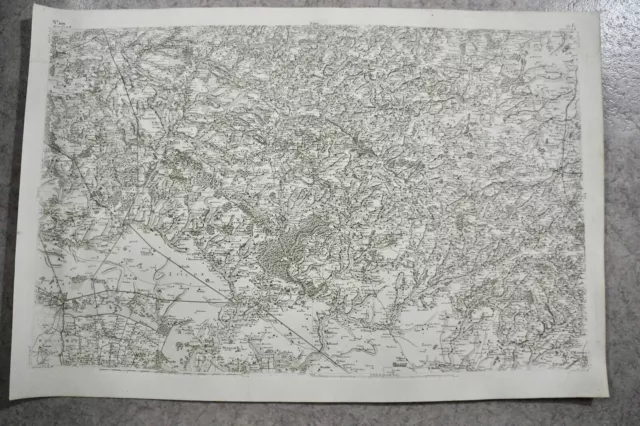 CASSINI CARTE IN PLANO 630mm X 950 mm, 1808, FONTENAY , PARTENAY, n°100, 12E,