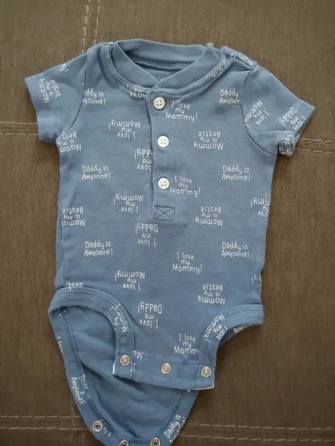 Carter's Infant Baby Boy Short Sleeve Bodysuits 3 Months Lot Of 2 2