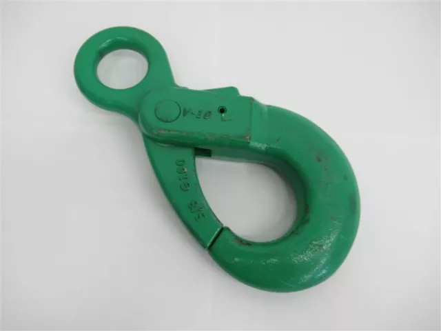 Campbell 5649095, 5/8" Cam Alloy Self Locking Eye Hook, Grade 100, 22,600lbs WLL