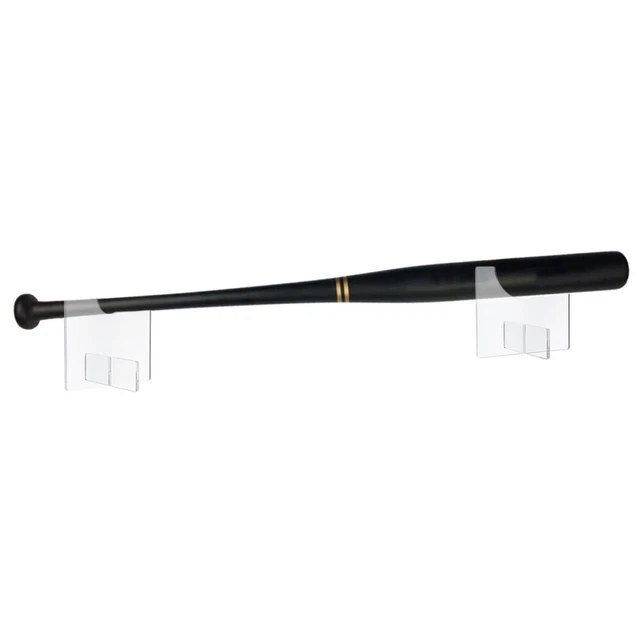 2 Pcs Baseball Stand Wall Baseball Bat Baseball Bat Bracket Club Single