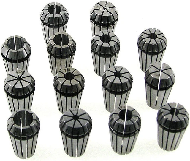 14Pcs ER20 Spring Collet Set 1/16-1/2 Collet Chuck for CNC Engraving Machine & M