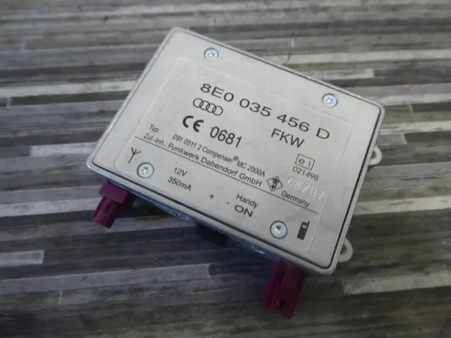 Dettagli su ORIG Audi A4 8E A6 4E R8 Mobile Amplificatore di segnale Amplificato