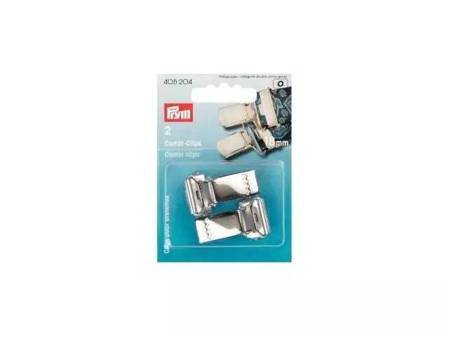 Prym Combi-Clips ST 18 mm silberfarbig