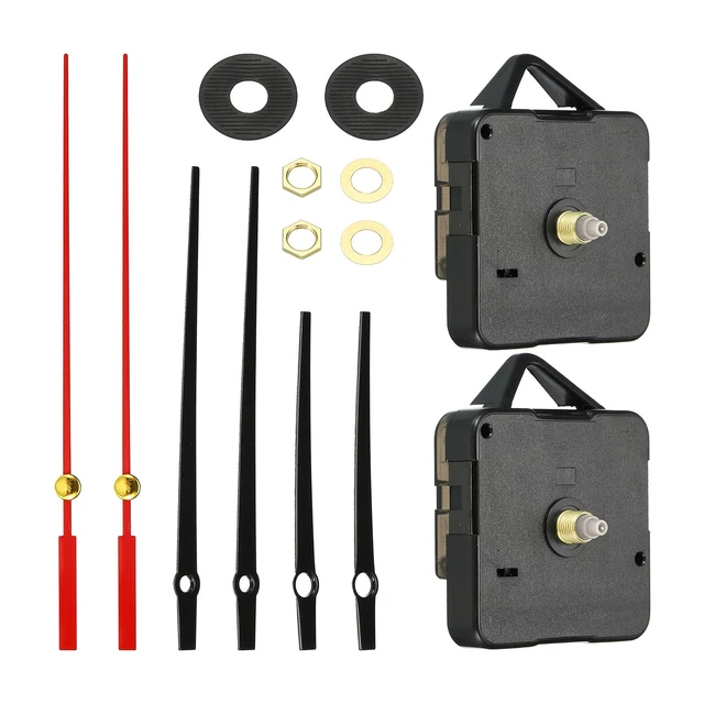 Clock Mechanism Replacement, 2Set Quartz Clock Mechanism DIY Wall Clock, 19078