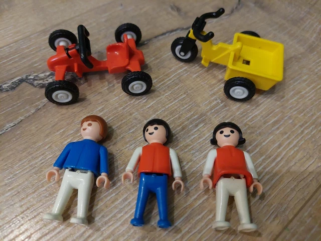 PLAYMOBIL (1524) Triciclo Giallo Con Cassone Di Trasporto - Usato