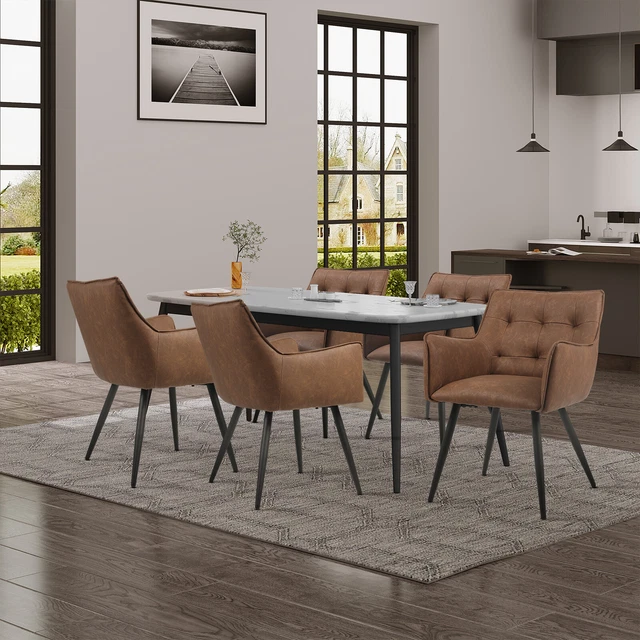 Sedie Moderne Sedie Scandinave Imbottite Sedia Cucina BAKAJI Set