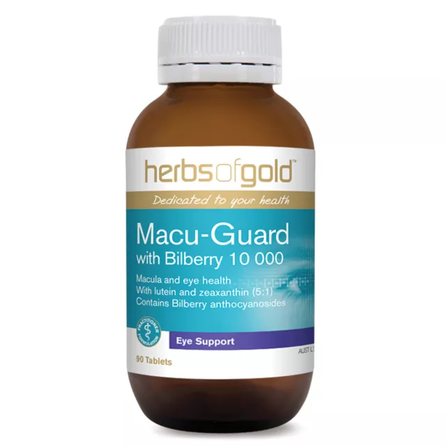 HERBS OF GOLD Macu Guard with Bilberry 10000mg 90 Tablets