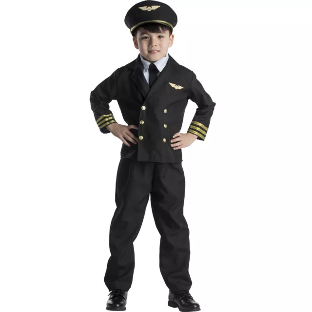 Dress Up America Pilot Costume for Kids - Airline Captain Uniform for Kids