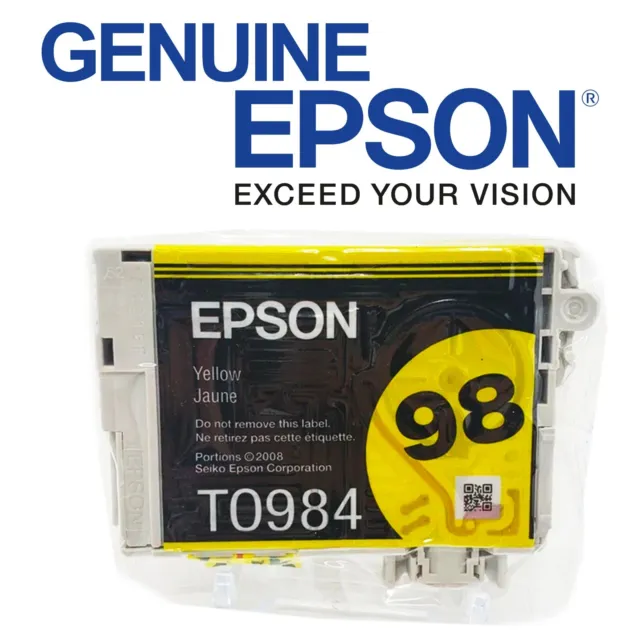NEW Genuine Epson 98 YELLOW ink T0994 T098420 Artisan 710 725 835 837 - NO BOX