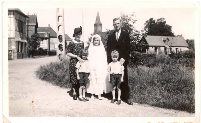 Family Portrait Communion Village - Old Year Photo 1943