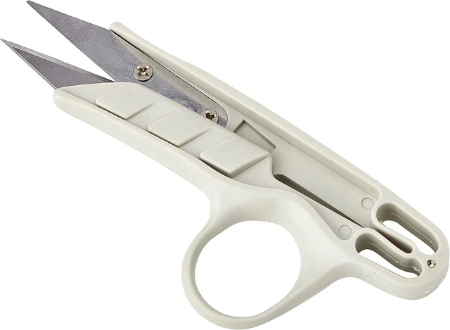 Cortes de hilo de calidad Janome 4,5 pulgadas (11 cm) tijeras de clip rápido cargadas con resorte