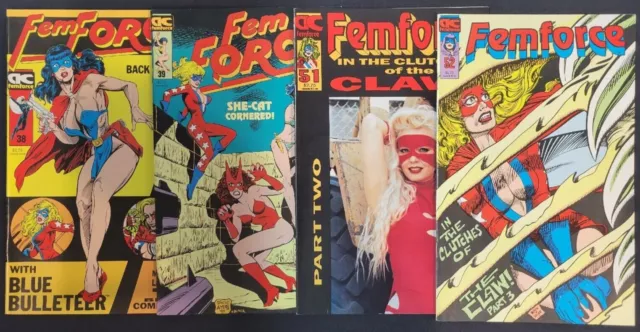 Femforce, Car Warriors & Other Epic Comics, Lot of 20! Free Shipping!