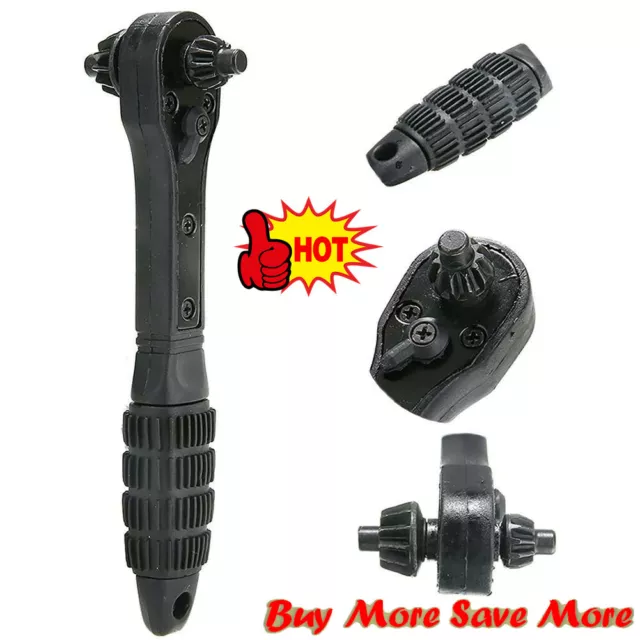 2 in 1 Universal Hand Drill Ratchet Key Wrench Drill Chuck Spanner Handle Hot