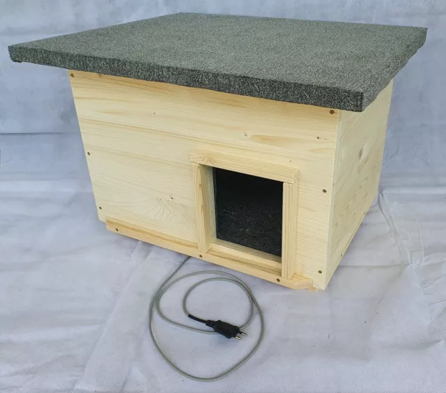 Cabane pour chats avec chauffage cabane pour chats boîte à lancer cabane isolée 3