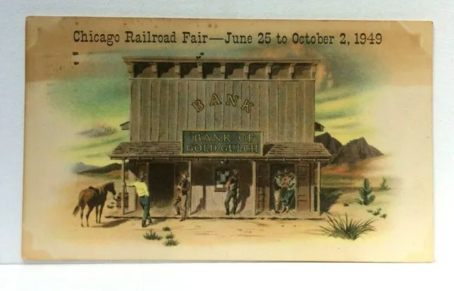 Chicago Illinois IL Chicago Railroad Fair 1949 Vintage Postcard
