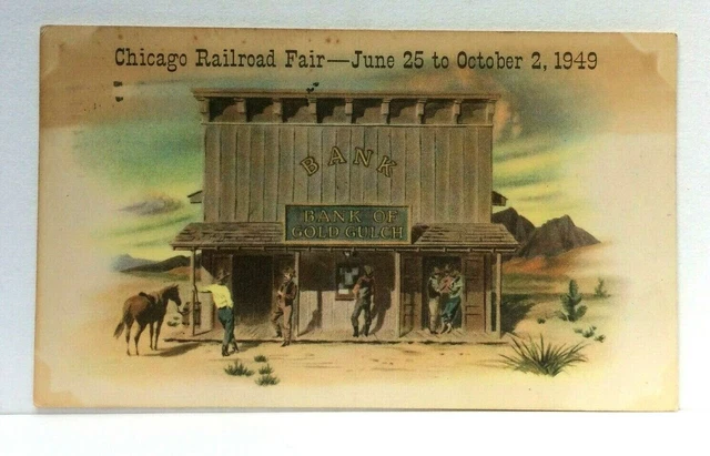 Chicago Illinois IL Chicago Railroad Fair 1949 Vintage Postcard