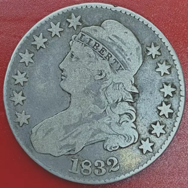 1832 Capped Bust Half, Lettered Edge