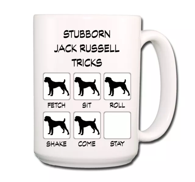 Jack Russell Terrier Stubborn Tricks Large Coffee Mug